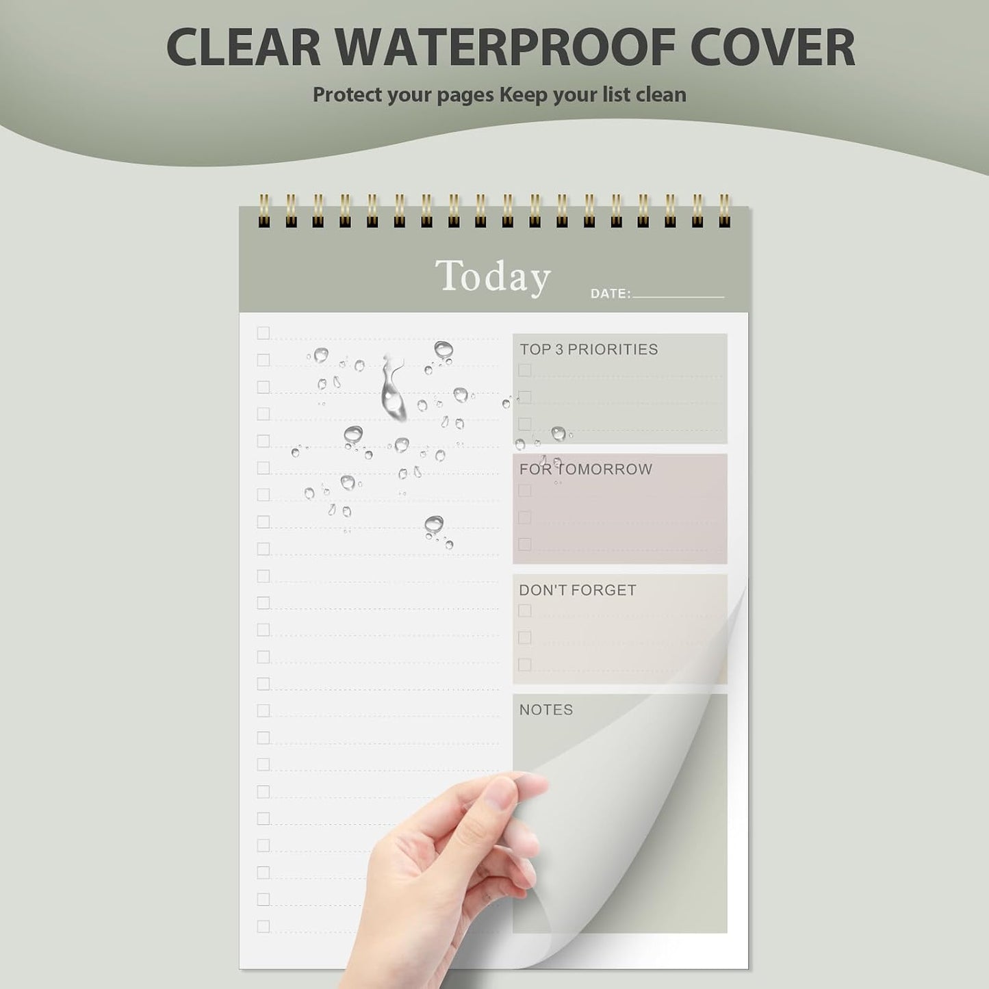 Weekly To Do List Notepad, Undated Planner with 52 Sheets (8.5''x11'') | Desk Accessories and Supplies, Women & Man, Home School & Work