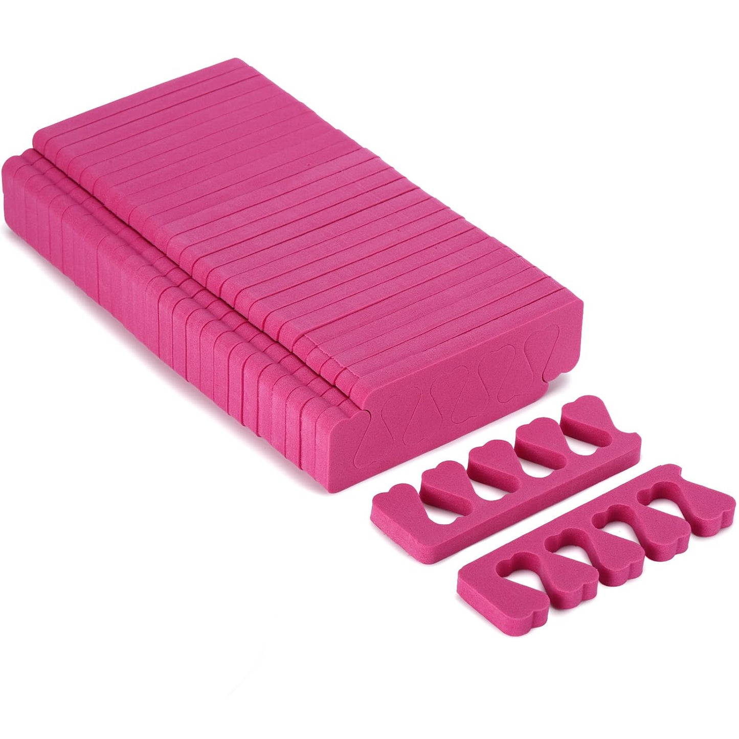 Toe Separators Set - 52 Pieces Premium Pedicure Tool, Spa Party Salon Polishing Separator (Black)