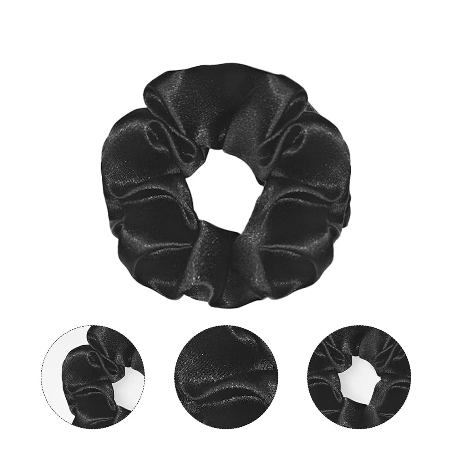 24 Pcs Hair Ties Scrunchies for Women Big Satin Scrunchie for Girls Seamless Elastic Hair Bands Soft Small Hair Tie for Thick Thin Hair Ponytail Holders Accessories