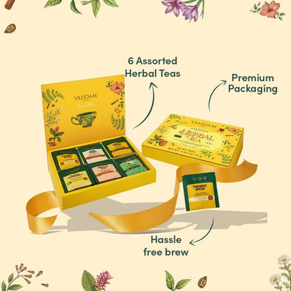 VAHDAM, Assorted Black Tea Loose Leaf Tea Gift Set (10 Flavors) Gift Ideas for Women & Men | Directly Sourced From Assam and Darjeeling | Resealable Ziplock Pouch