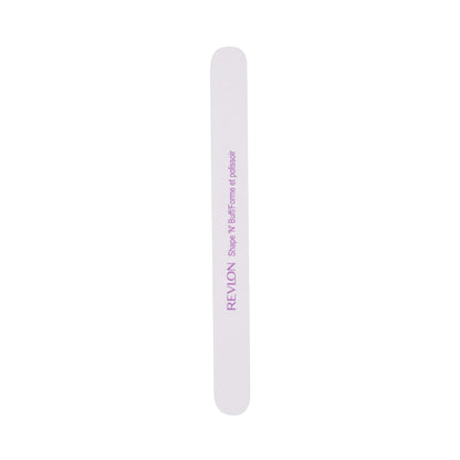 Revlon Shape 'N' Buff Nail Buffer Block, All-in-One Manicure Tool for Shaping & Shining Natural Fingernails, 1 Count