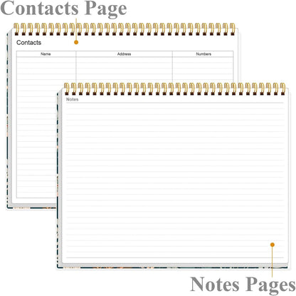 Weekly Productivity Planner - 8.5" x 11" Dashboard Desk Notepad Has 6 Focus Areas to List Tasks for Goals, Projects, Clients, Academic or Meal-Organize Your Daily Work Efficiently, 54 Weeks, Green