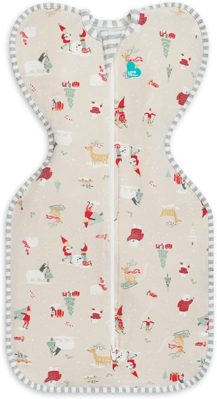 Love to Dream Swaddle UP, Baby Sleep Sack, Self-Soothing Swaddles for Newborns, Get Longer Sleep, Secure Fit Helps Calm Startle Reflex, New Born Essentials for Baby, 1.0 TOG, 13-19 lbs, Deep Olive