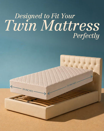 Quilted Fitted Mattress Pad, Queen Mattress Protector Topper with Deep Pocket Stretches up to 16 Inches, Machine Washable Mattress Cover by Utopia Bedding (White)