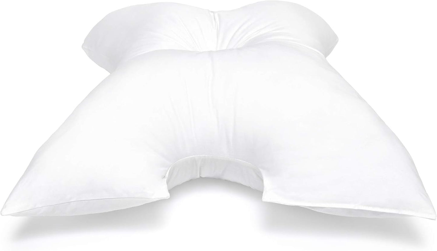 CPAP Pillow by Pillows with a Purpose - Standard Size - Unqiue Design with Contoured Cut-Outs - Hypoallergenic with Cover Included