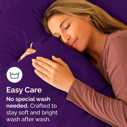 Standard Pillow Cases Set of 10 - Ultra Soft Hotel Quality Pillowcase Covers - Comfy, Cozy & Wrinkle Free - Shrink, Stain and Fade Resistant - Machine Washable Pillow Protectors - 10 Pcs Set - White - Colors A