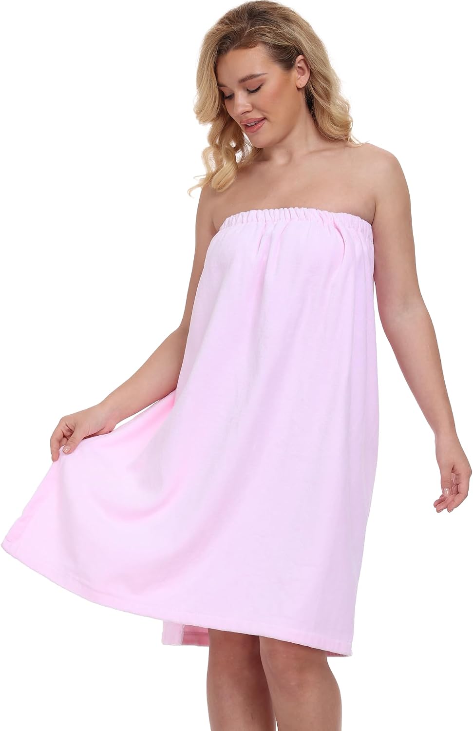 goodmansam Women's Cotton Shower Wrap Robes Spa Body Wrap Bathrobe Ultra Absorbent Cover up Towels