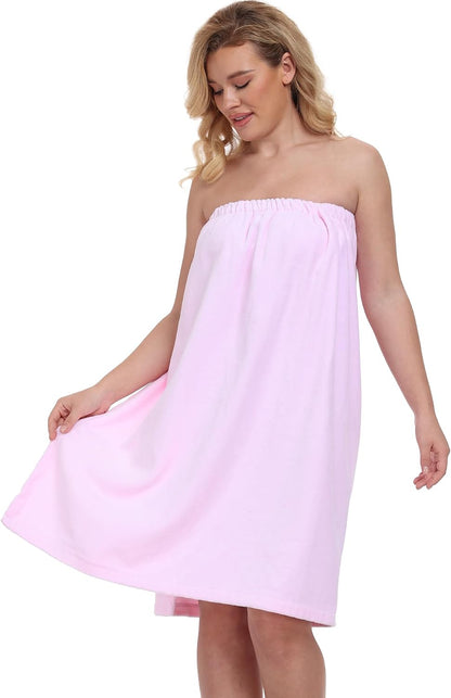 goodmansam Women's Cotton Shower Wrap Robes Spa Body Wrap Bathrobe Ultra Absorbent Cover up Towels