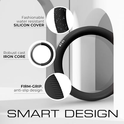 Yes4All Power Ring 10lbs, Weight Ring, Weighted Circle, Kettlebell for Yoga Exercise, Aerobics, Home Fitness, Core Training