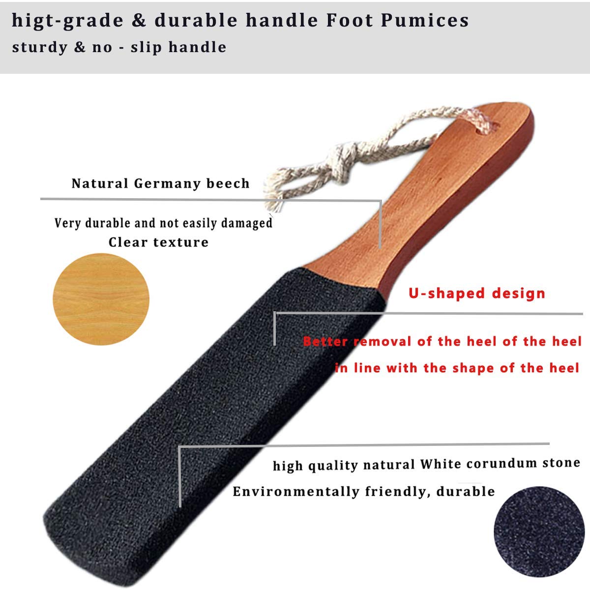 Kinepi Foot File & Foot Scrubber,Pumice Stone for Feet Callus Remover | Pedicure foot rasp helps smooth cracked heels,dead skin,and hard skin after shower for wet or dry daily and weekly foot care