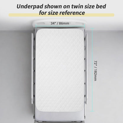 CoolShields Reusable Waterproof Bed Pads Washable Underpads 34 x 52(1 Pack)