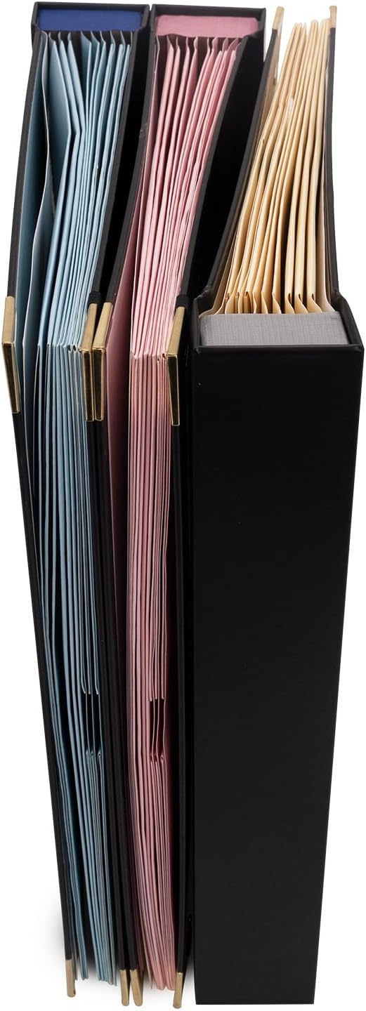 Document Organizer | in Case I Die Binder Organizer with Labels-Black+Pink