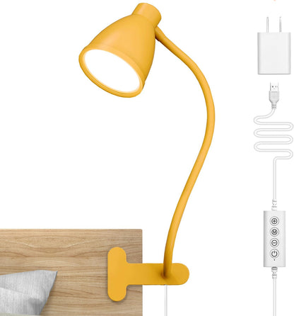 BOHON Desk Lamp with Clamp, Clip on Light, 5 Color 10 Brightness, Teal
