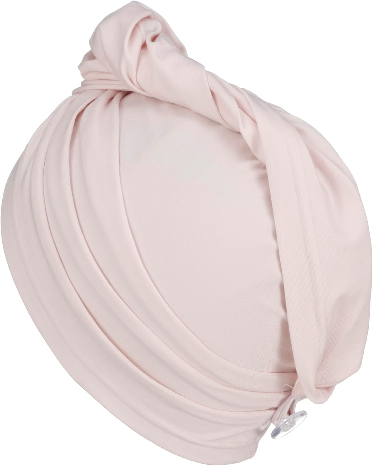 2 Pack T-Shirt Hair Plopping Towel for All Textures - Cotton Blend Water Absorption Turban with Secure Button - Moisture Gentle Styling and Setting Wrap - Sage & Pink