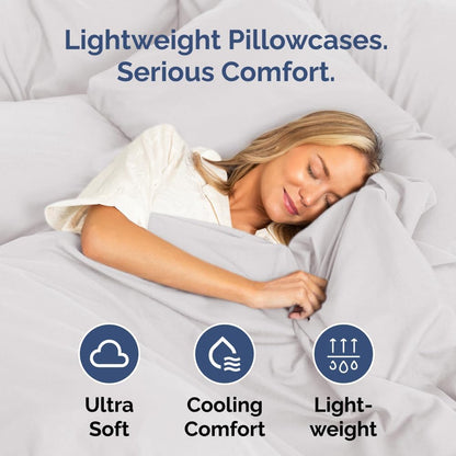 Standard Pillow Cases Set of 10 - Ultra Soft Hotel Quality Pillowcase Covers - Comfy, Cozy & Wrinkle Free - Shrink, Stain and Fade Resistant - Machine Washable Pillow Protectors - 10 Pcs Set - White - Colors B