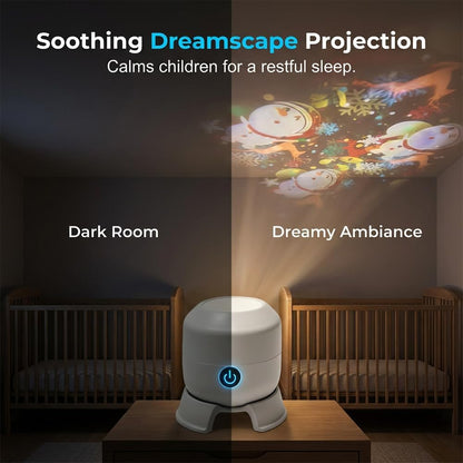Dynamic Rotating LED Projector Light, 360° Rotating Ocean Wave Night Projection Night Light, Multi-Angle Projection Base, for Meditation, Bedroom, Home Theater (Ocean)