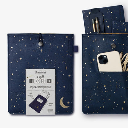 IF Compact Book Light - Moon & Stars, Dark Blue/Gold