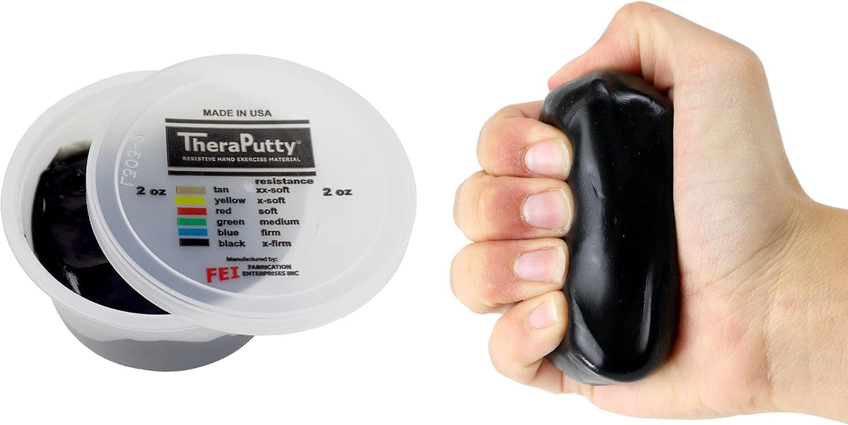 CanDo TheraPutty Standard Hand Exercise Putty for Rehabilitation, Exercises, Hand Therapy, Occupational Therapy, Hand Strengthening, Improve Motor Skills, Stress Relief