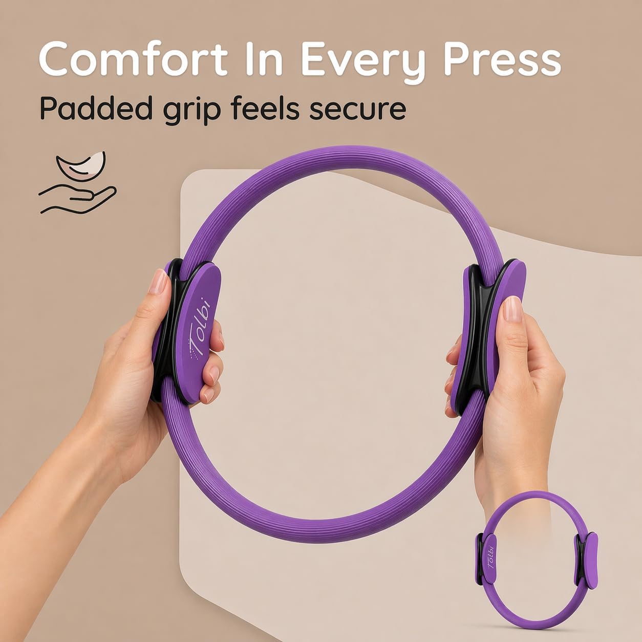 Pilates Ring and Ball Set with Video Tutorials, 10-in-1 Home Pilates Kit | Complete beginner-friendly workout kit for women to tone, strengthen and improve flexibility, balance and core at home