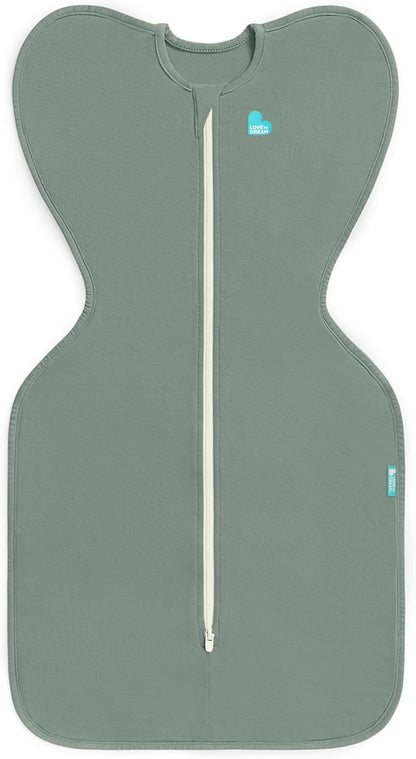 Love to Dream Swaddle UP, Baby Sleep Sack, Self-Soothing Swaddles for Newborns, Get Longer Sleep, Secure Fit Helps Calm Startle Reflex, New Born Essentials for Baby, 1.0 TOG, 13-19 lbs, Deep Olive