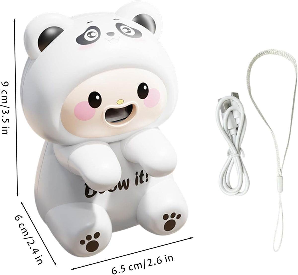 Mini Cooling Fan: Cute Frog Food Clip-on Fan