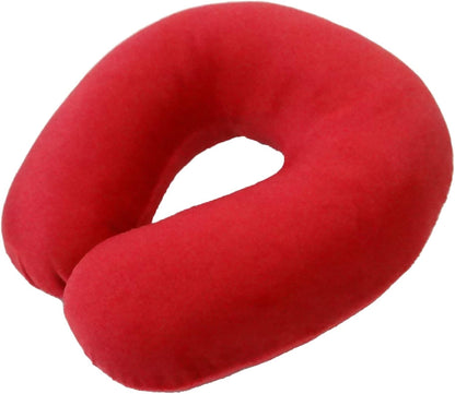 Wolf Essentials Adult Fleece Travel Neck Pillow for Airplane, Charcoal