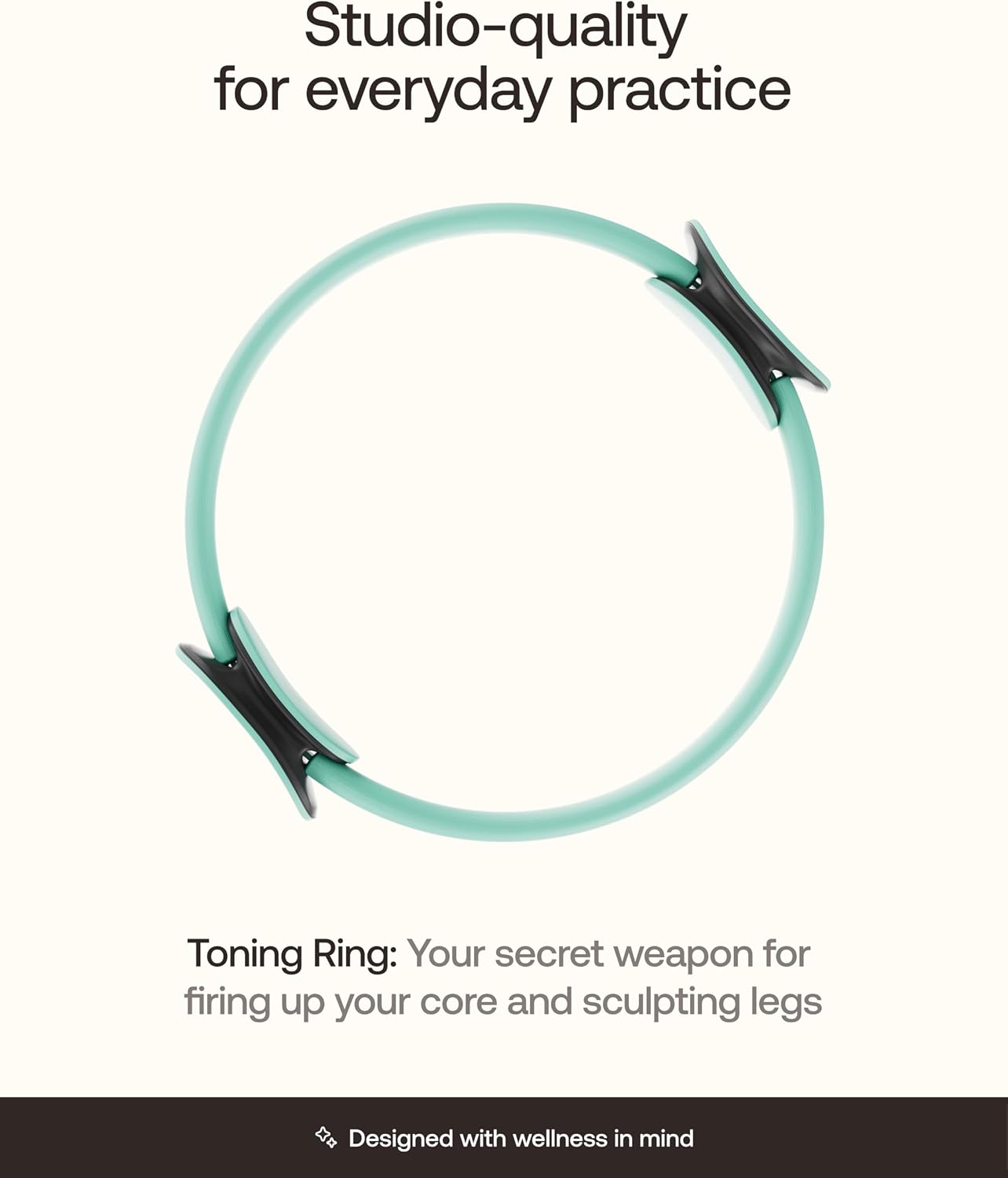 BetterMe Toning Pilates Ring – Magic Circle Pilates Ring for Strength & Flexibility – 15 Inch Fitness Ring for Home Pilates & Yoga Workouts