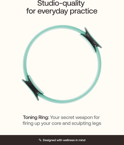BetterMe Toning Pilates Ring – Magic Circle Pilates Ring for Strength & Flexibility – 15 Inch Fitness Ring for Home Pilates & Yoga Workouts