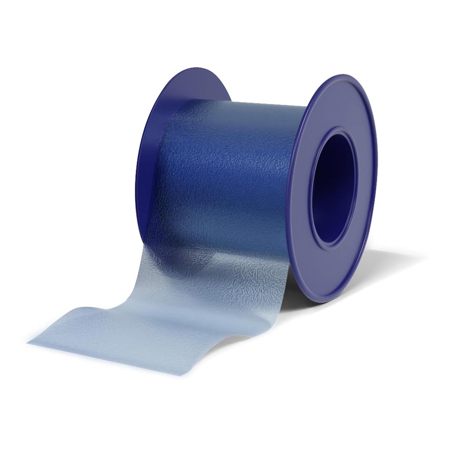 Niveus Gentle Silicone Tape Strips - Dentist Developed, Clear Soft Perforated Silicone Adhesive, FSA HSA Approved, for Sensitive Skin (1 Blue Tape Roll)