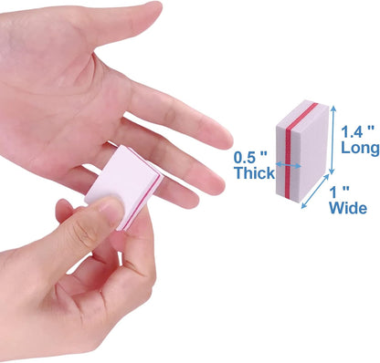 Nail Buffers (50 Pack), Mini Buffer Block Nail File for Acrylic Nails and Natural Nails, 100/180 Grit Nail Buffer Block Bulk Buffing Blocks for Nail Buff Professional Manicure File Blocks Set Pink