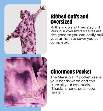 THE COMFY Dream | From Shark Tank | Patented | No Sherpa | Light Wearable Blanket Hoodie | Gift for Women & Men | One Size