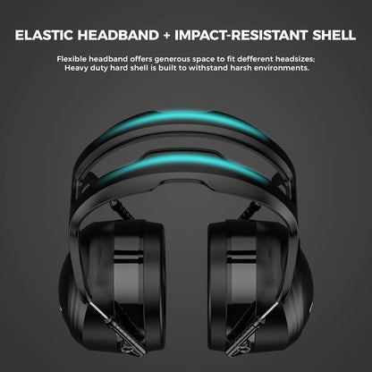 ProCase Extra Large SNR 37dB Noise Cancelling Headphones NRR 30dB Ear Muffs | Hearing Protection for Adults Noise Reduction, Wide Size Adjustment and Comfortable