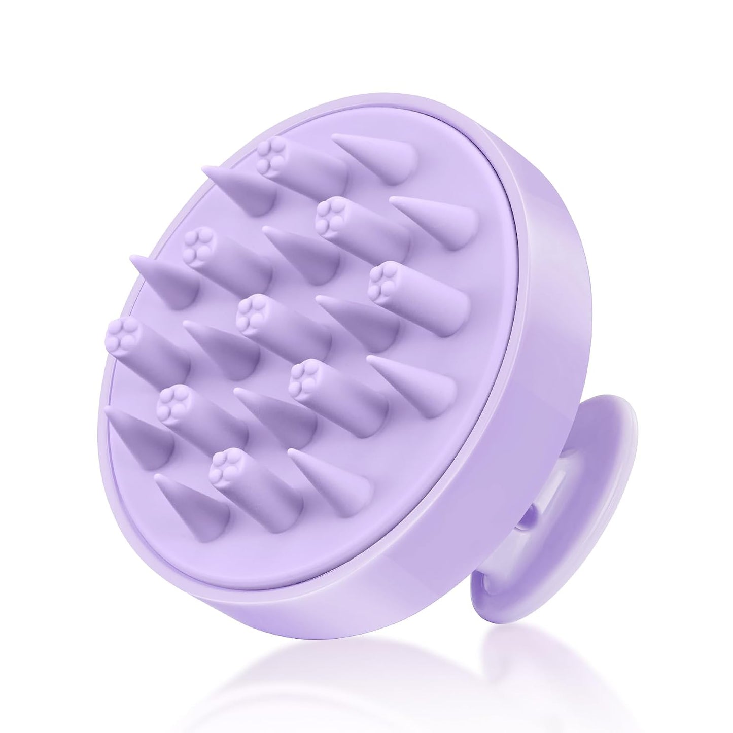 HEETA Hair Scalp Massager for Hair Growth, Shampoo Brush, Scalp Scrubber Exfoliator with Soft Silicone Bristles for Dandruff Removal to Relieve Stress, Wet Dry Use Updated Material, Beige