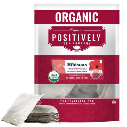 Organic Positively Tea Company, Lavender Chamomile, Herbal Tea, Loose Leaf, 16 Ounce