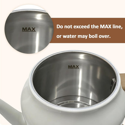 Gooseneck Kettle，0.8L Temperature Control Electric Tea Kettle