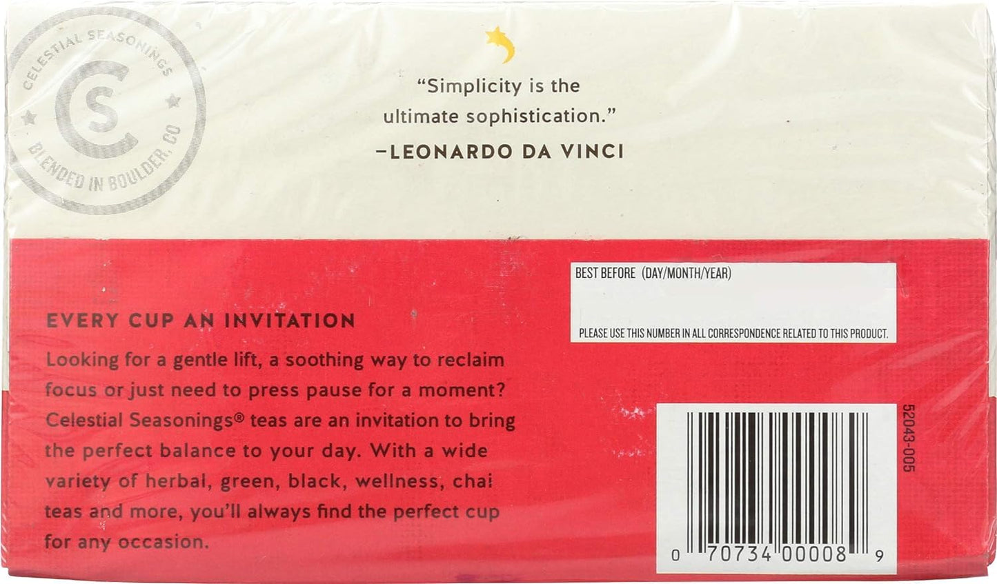 Celestial Seasonings, Tea, Peppermint, 20 ct