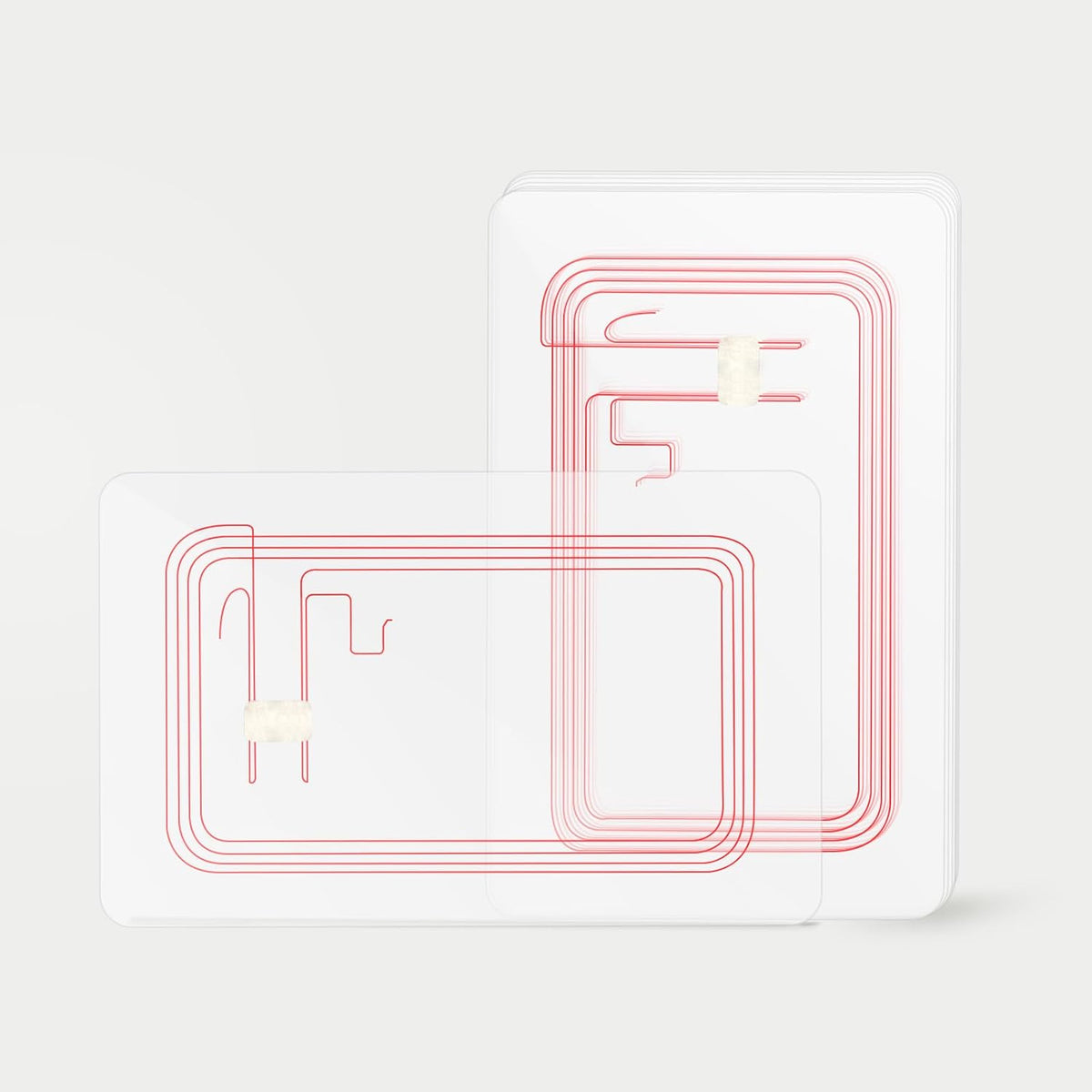 NFC Tags Clear NFC Cards Programmable NFC 215 Cards Ntag 215 NFC Tags,Compatible with TagMo and NFC Enabled Devices