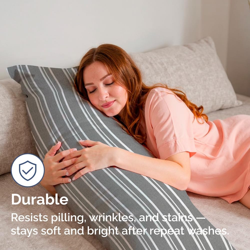Standard Pillow Cases Set of 10 - Ultra Soft Hotel Quality Pillowcase Covers - Comfy, Cozy & Wrinkle Free - Shrink, Stain and Fade Resistant - Machine Washable Pillow Protectors - 10 Pcs Set - White - Colors B