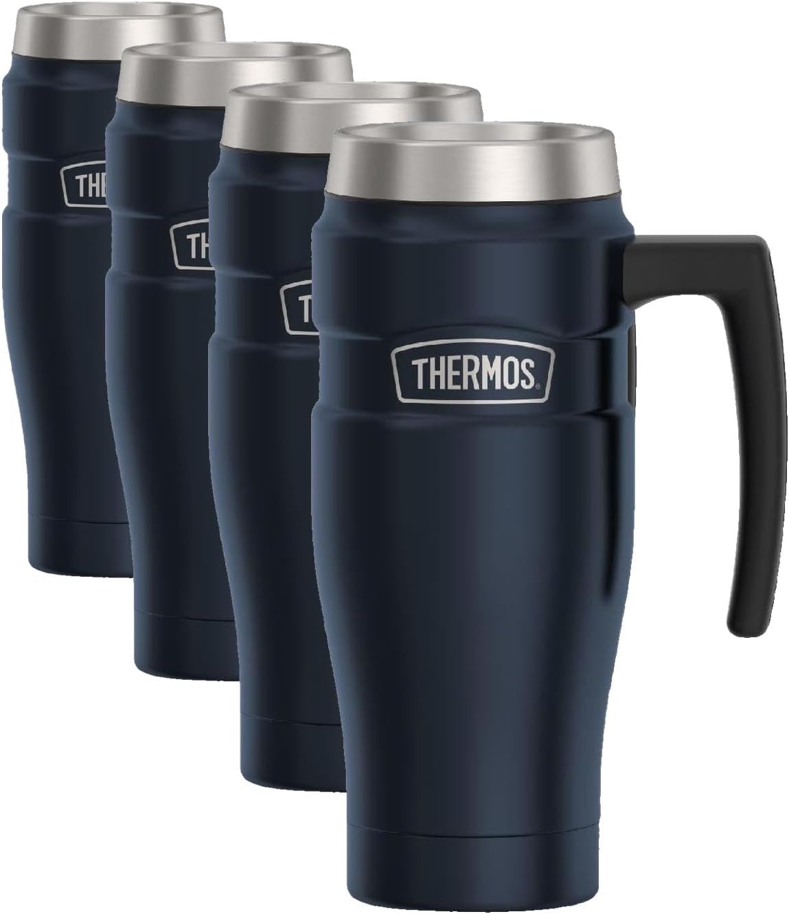 THERMOS Stainless King Vacuum-Insulated Travel Tumbler, 16 Ounce, Matte Steel