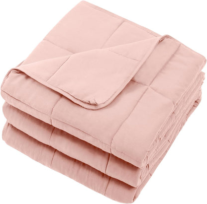 Weighted Lap Blanket for Adults 5lbs, 24"x29" Cooling Heavy Throw Blanket, Portable Travel Weighted Blankets, Soft Small Blankets Gift for Sleeping, Navy Blue