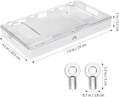SHINEOFI Cell Phone Lock Box, Portable Phone Locker Case with 2 Keys, Transparent Mobilephone Jail Storage Box for Kids Students Adults Focus, Screen Self-control Timed Locking Container