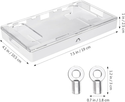 SHINEOFI Cell Phone Lock Box, Portable Phone Locker Case with 2 Keys, Transparent Mobilephone Jail Storage Box for Kids Students Adults Focus, Screen Self-control Timed Locking Container