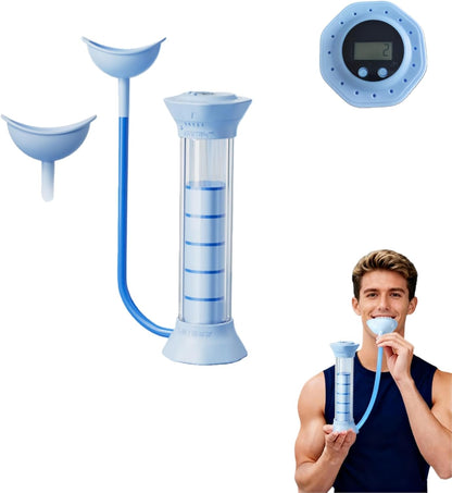 Digital Breathing Dumbbells Raining Device with Adjustable air holes(Pink)