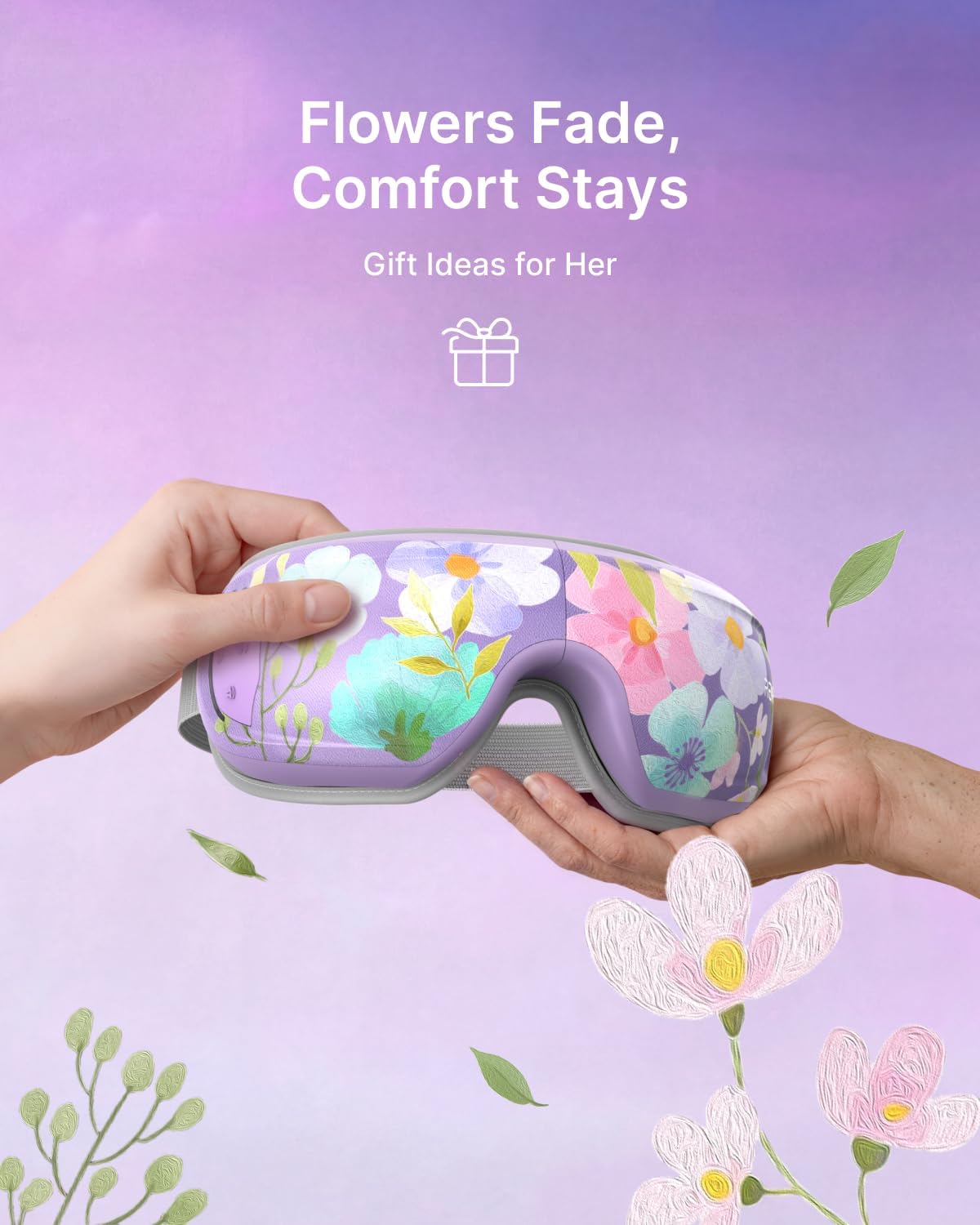 RENPHO Eyeris 3 Eye Massager with Heat and Cooling, Massaging Eye Mask