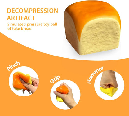 Butter Slow Rising Squishy，Squishy Toy,Dumpling Stress Balls，PU Materia Fidget Toy for Office or Party Favor
