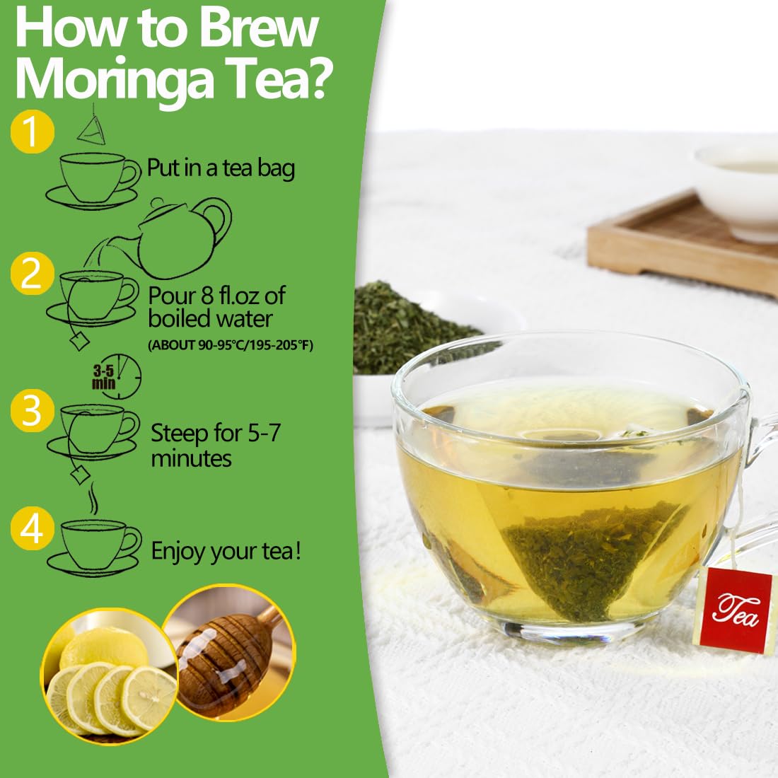 135 Premium Chamomile Tea Bags, Made with 100% Pure Natural Chamomile Flower, Caffeine Free & Non-GMO.