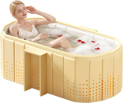 Expandable Bathtub Tray, Foldable Bath Tray for Tub, Acrylic Bath Table Trays Storage Rack, Bath Tub Tray for Bathtub & Bathroom Accessories (Transparent Bathtub Tray, 22"L x 7.8"W x 1.7"H)