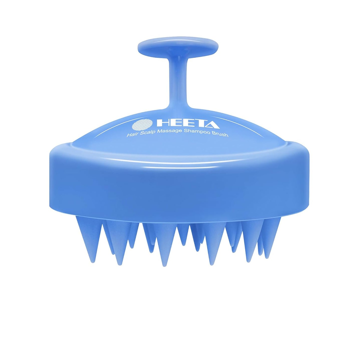 HEETA Scalp Massager Hair Growth, Soft Silicone Scalp Scrubber Shampoo Brush for Exfoliation, Dandruff Removal Head Massage Stress Relax, Wet & Dry Use for Thick Thin Curly Hair Care, Black