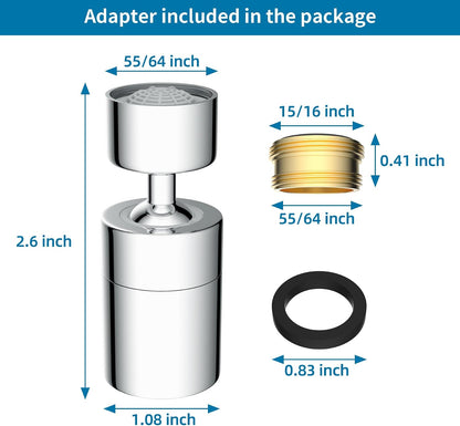 Hibbent NSF/ANSI/CAN 61 & cUPC Certified Faucet Aerator, Chrome
