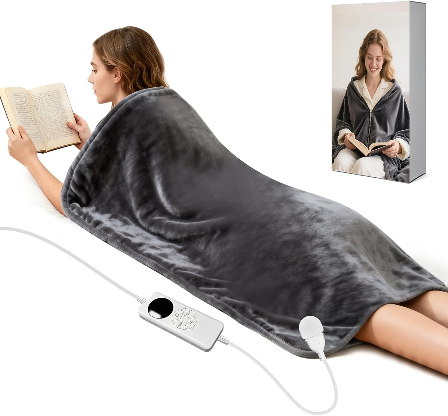 Heating Pad for Back Extra Large 59x27 Full Body Electric Heat Cloak XXL